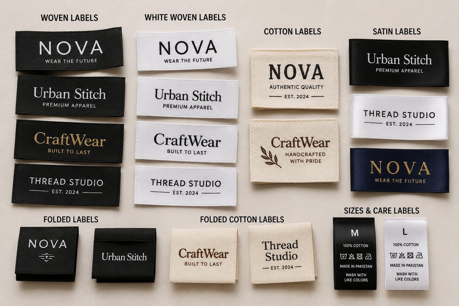 Woven Fabric Tags