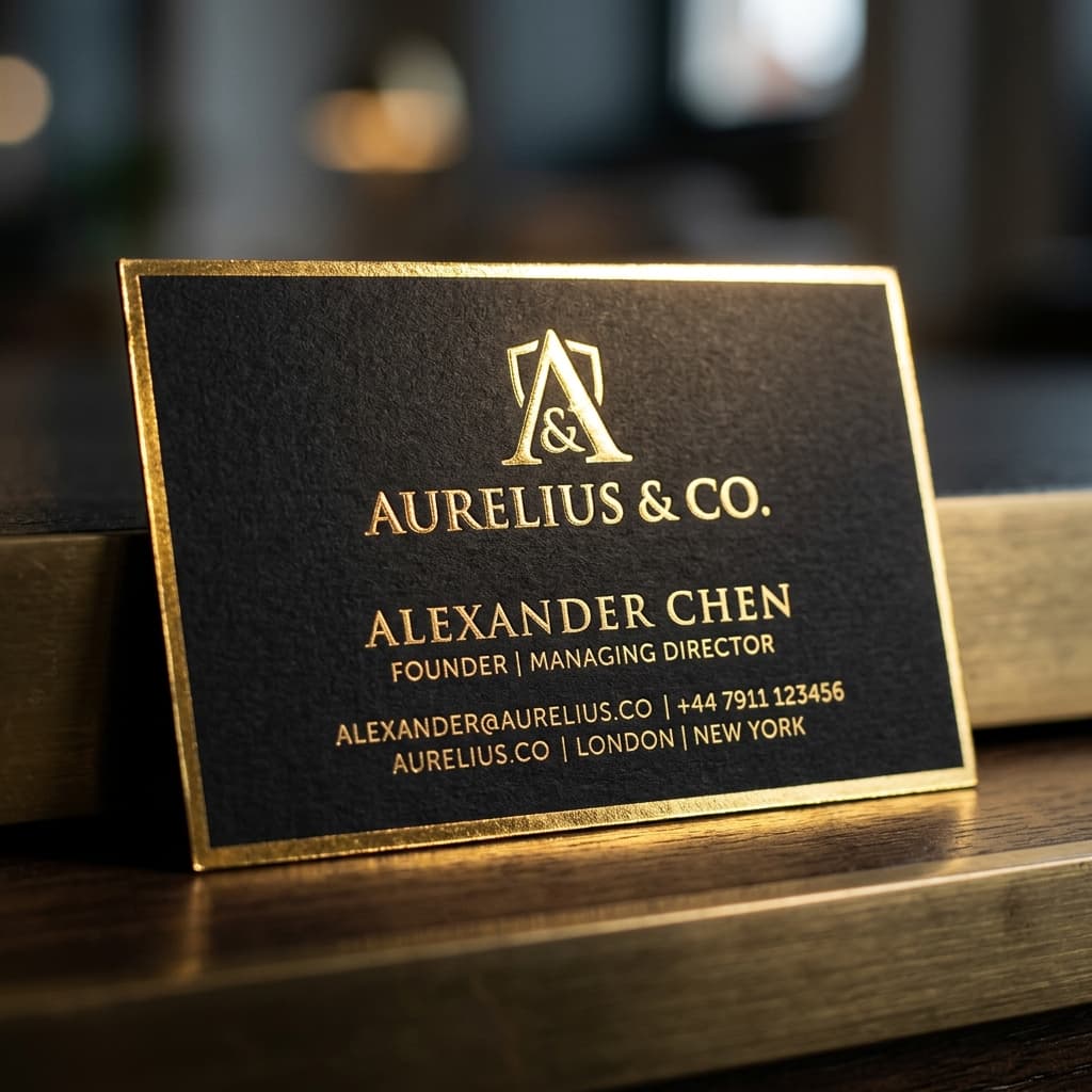 Gold Foil Business Cards